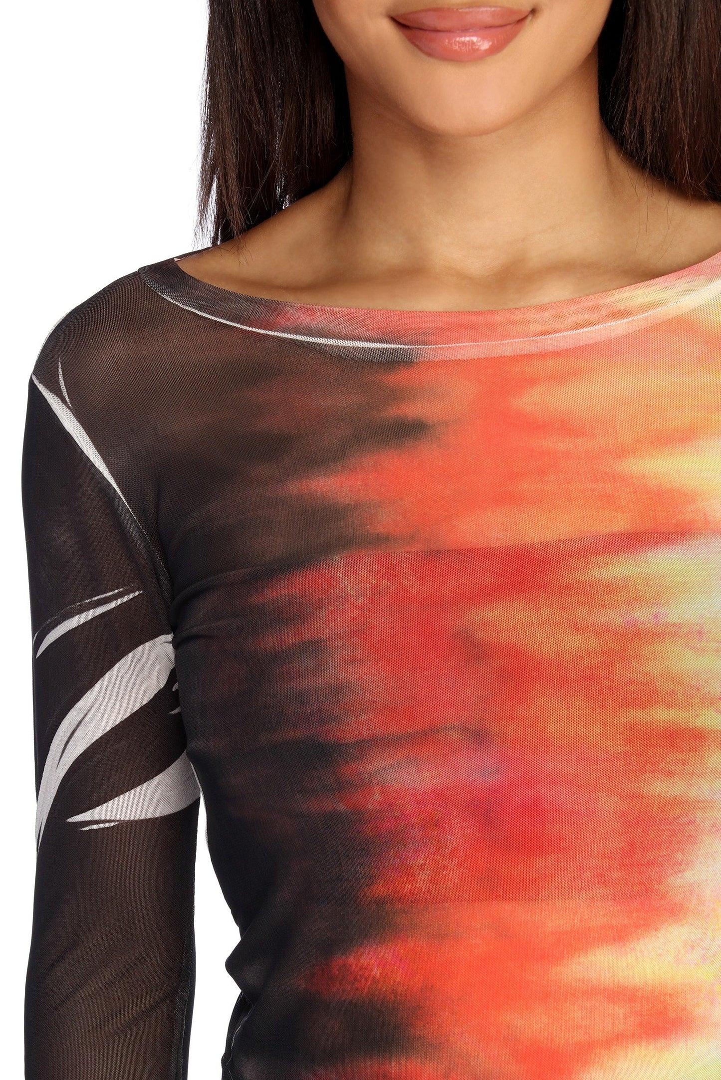 All Meshed Up In Color Top