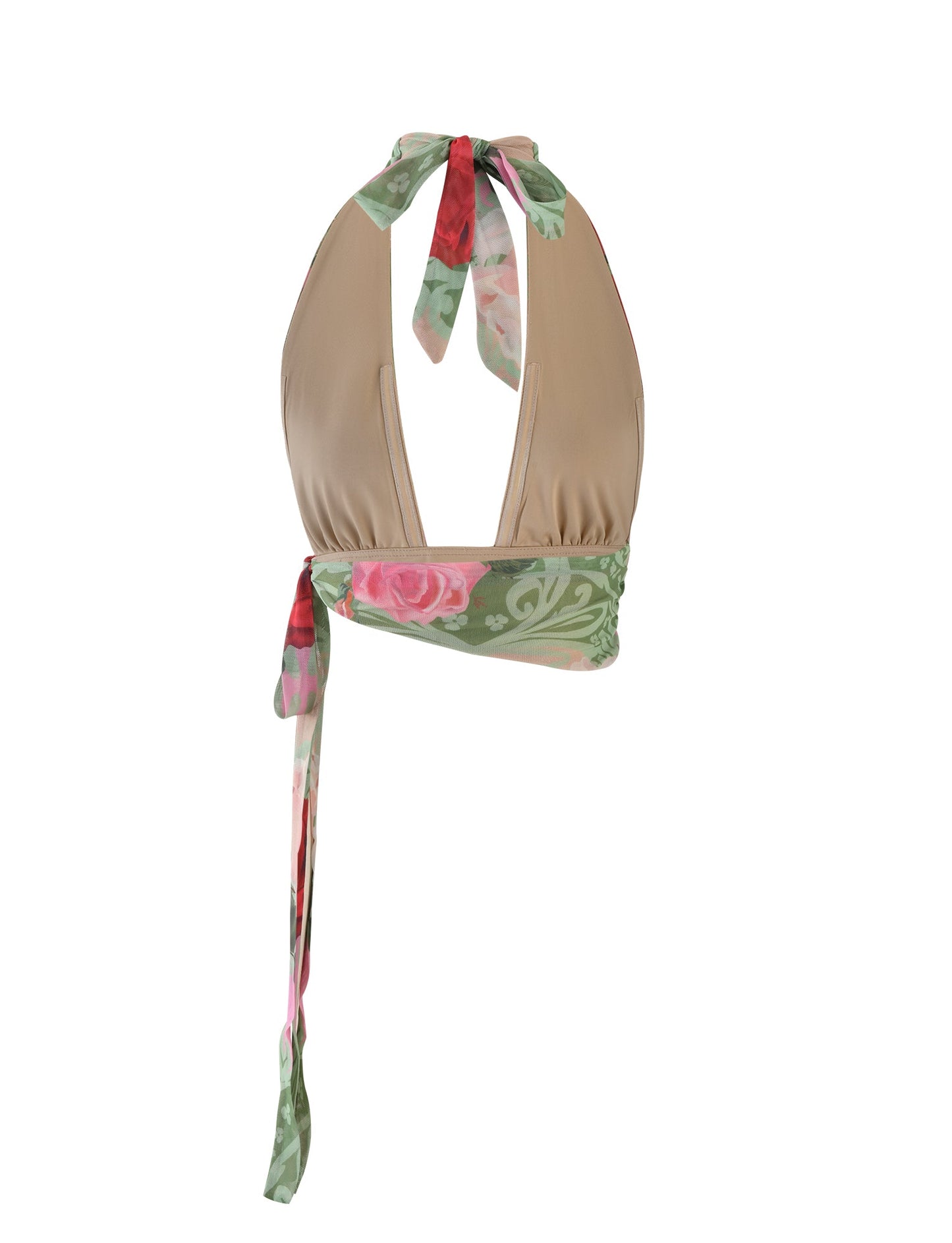 FLORIAN TOP - MULTI : MACRO FLORAL : SUMMER ROSE