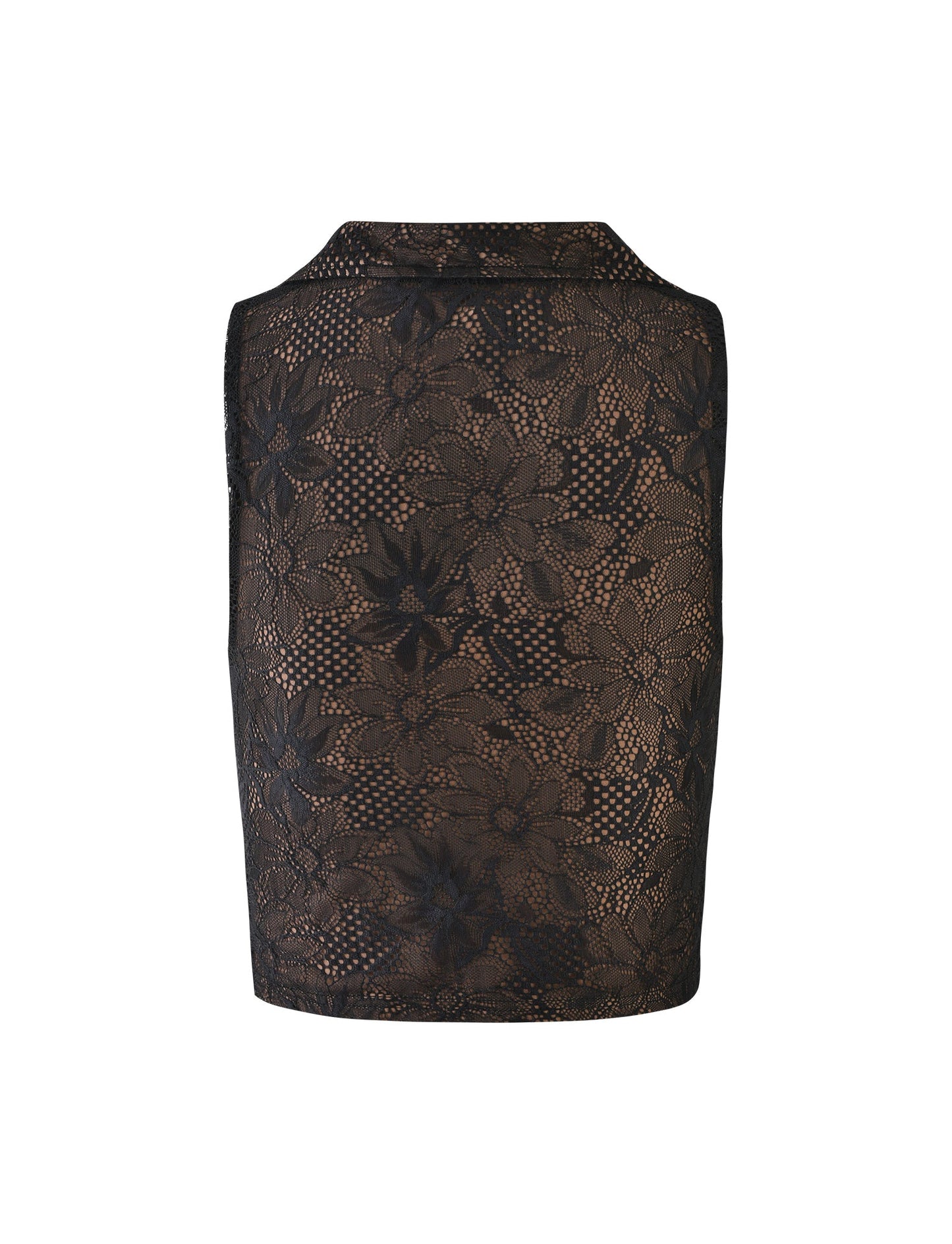 ALDINA TOP - BLACK : LACE