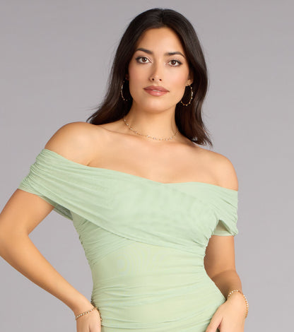 Allison Off-The-Shoulder Mermaid Formal Dress
