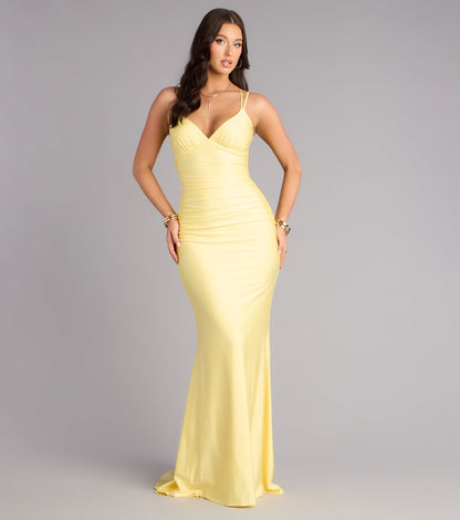 Amelia Lace-Up Mermaid Formal Dress