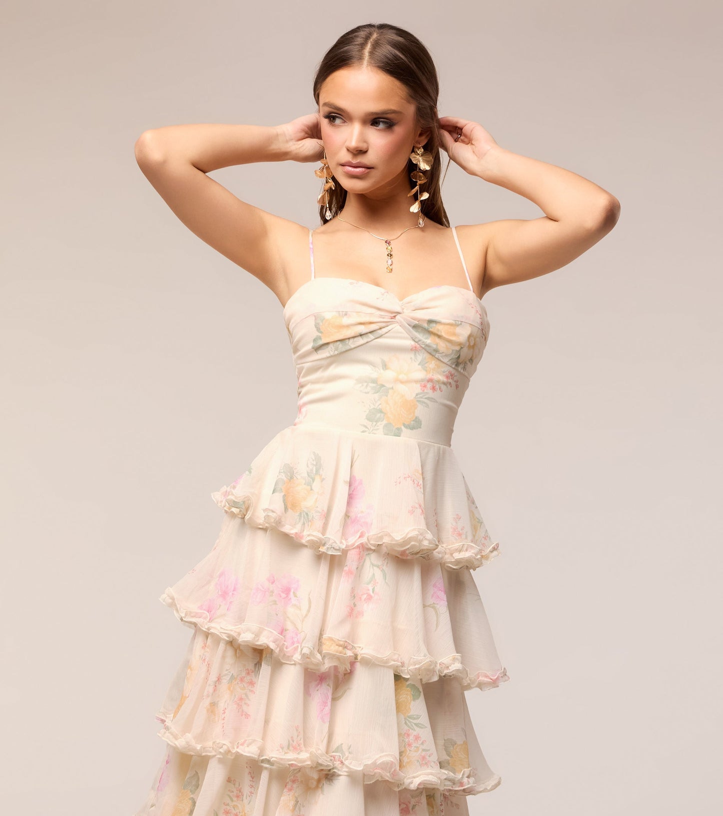 Anabelle Floral Chiffon Formal Dress