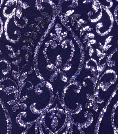Andrea Cutout Slit Mermaid Sequin Formal Dress