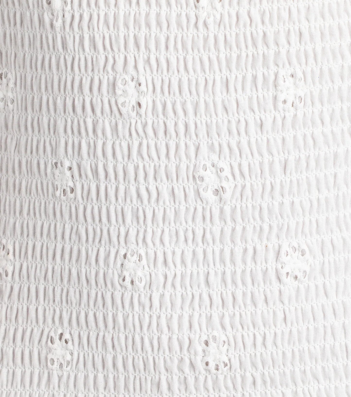 Always Sunny Strapless Ruffle Eyelet Mini Dress