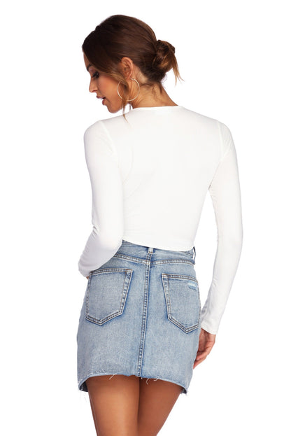 All Ties On You Crop Top