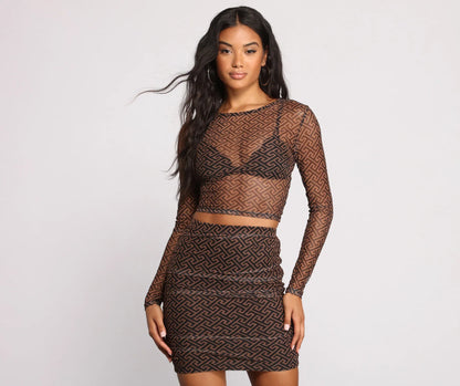 All Eyes On You Crop Top
