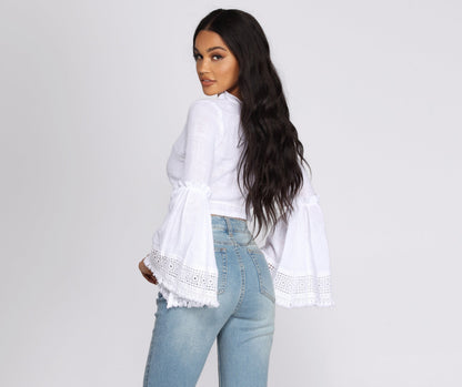 Angel Baby Boho Wrap Blouse