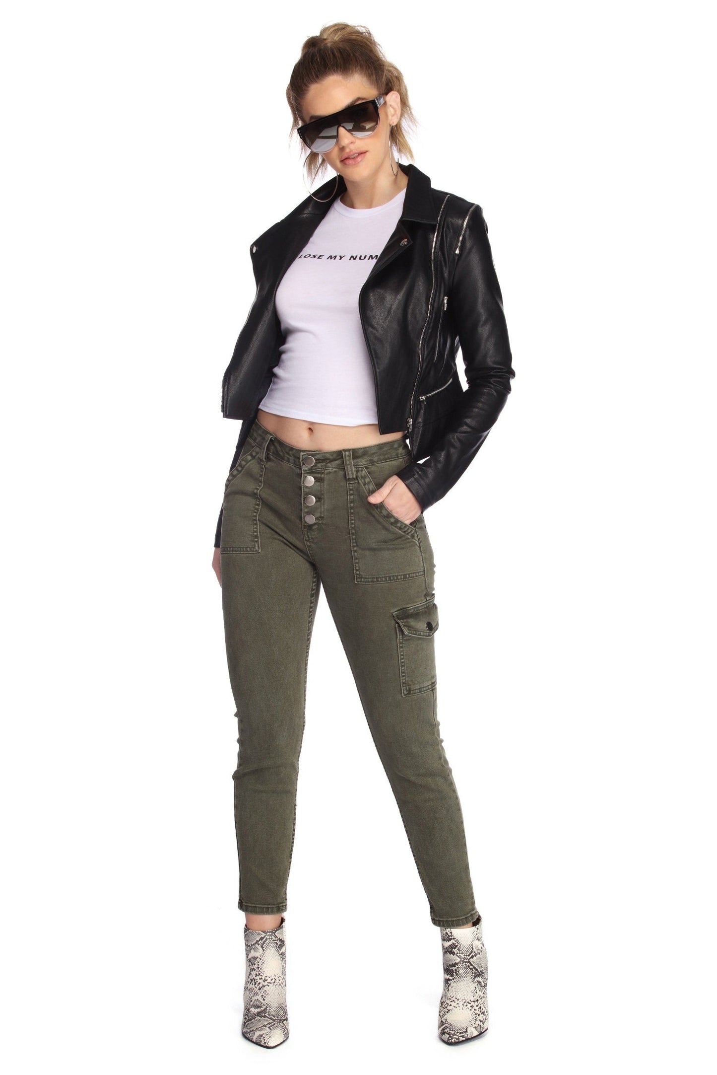 All In The Details Skinny Cargo Pants