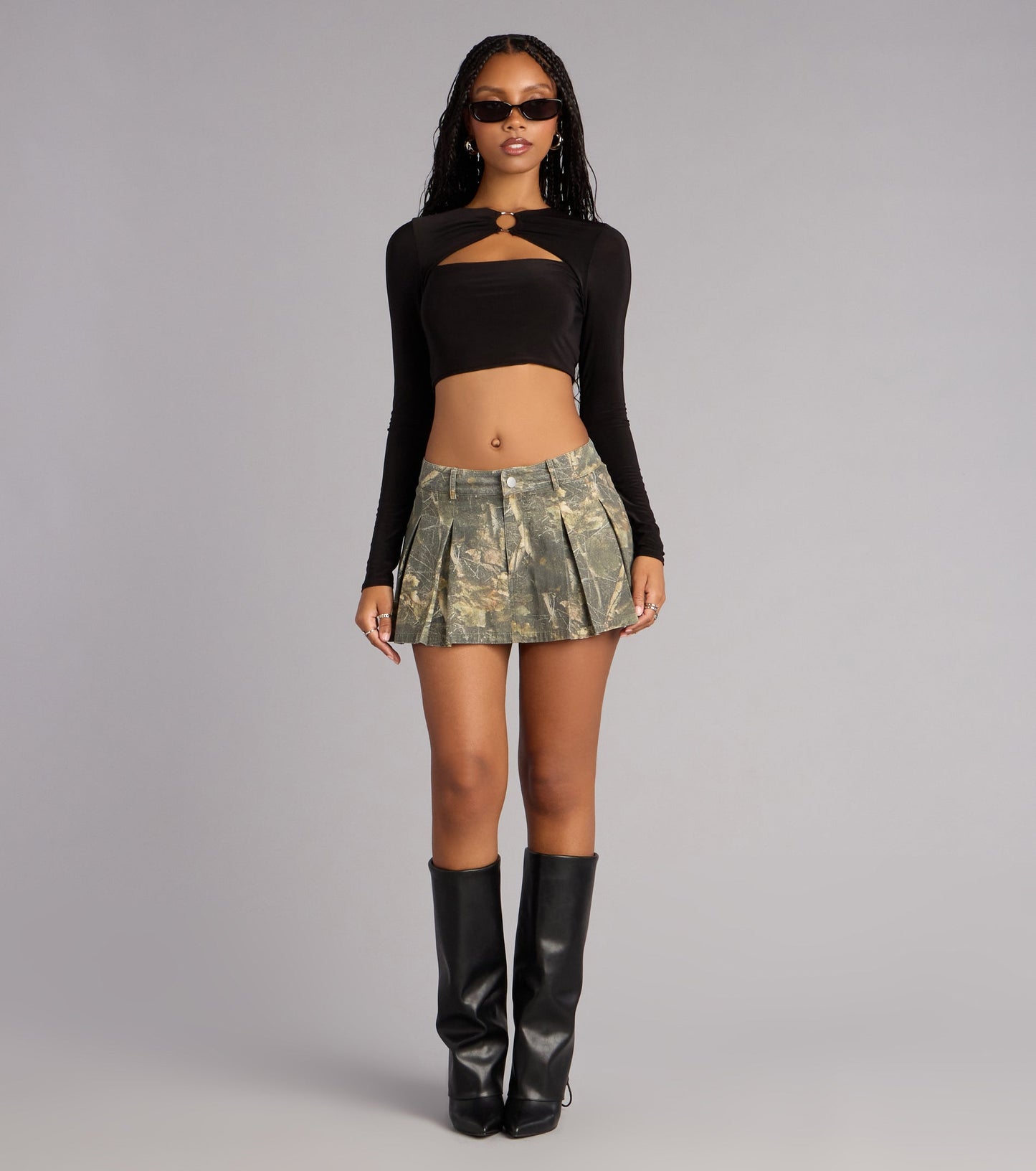 All The Attention Camouflage Skort