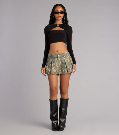 All The Attention Camouflage Skort