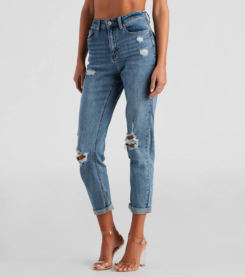 Amanda High-Rise Boyfriend Jeans by Windsor Denim