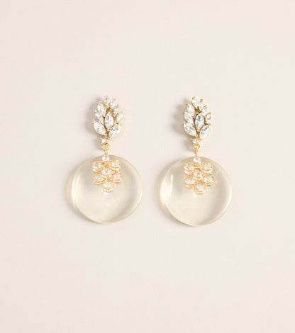 Always Glam Rhinestone Statement Earrings