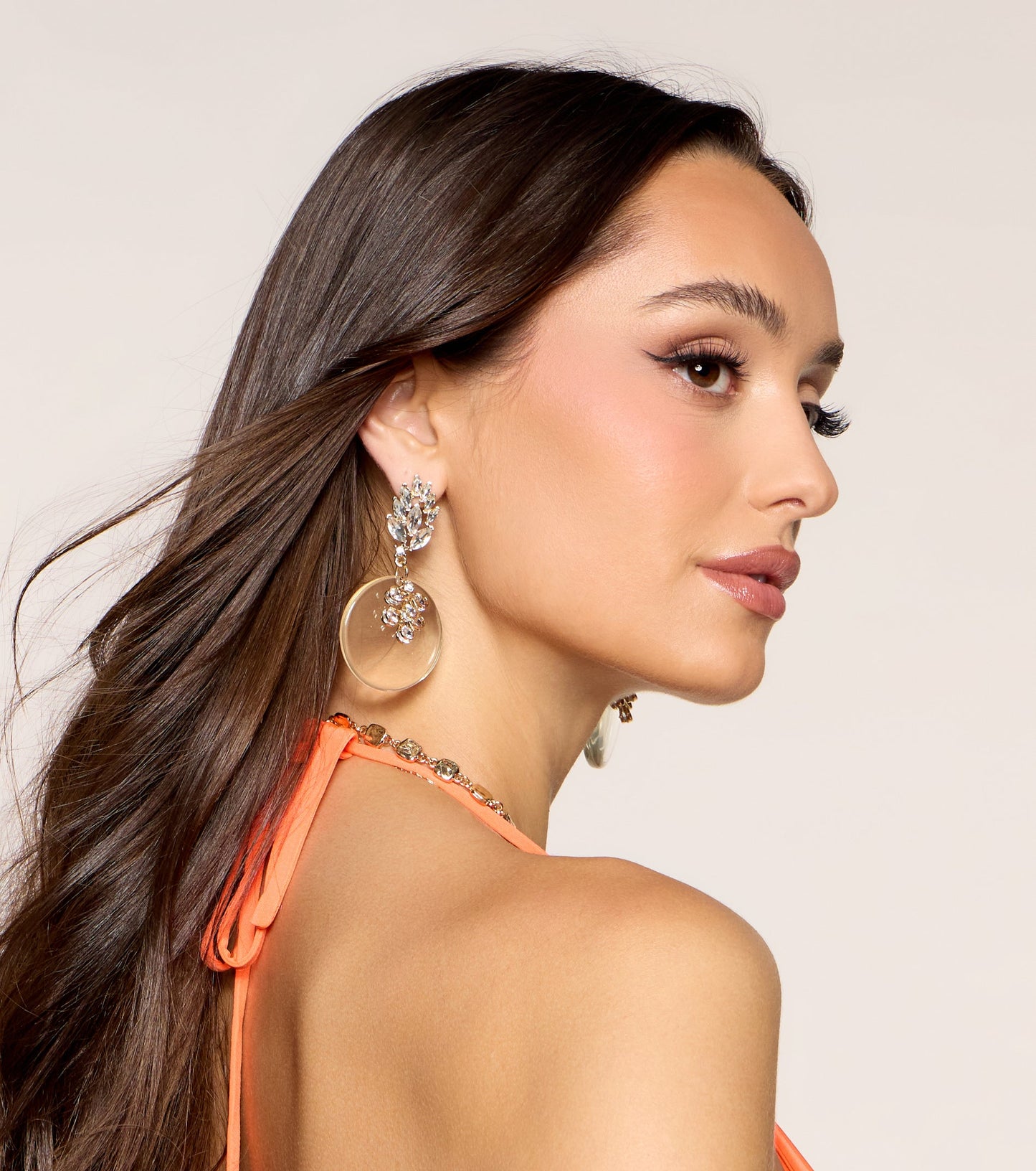 Always Glam Rhinestone Statement Earrings