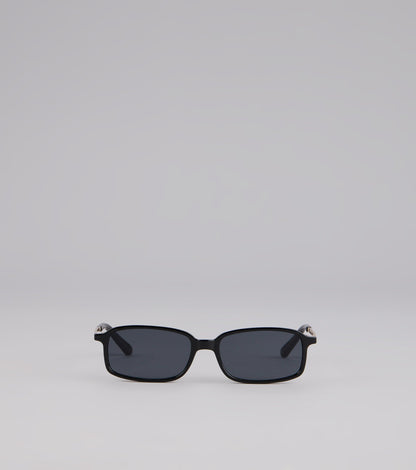 All Angles Metal Trim Square Sunglasses
