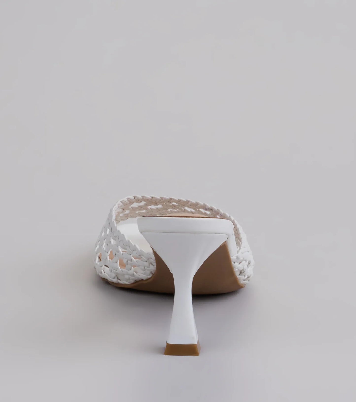 All Kinds Of Sweet Woven Stiletto Mules