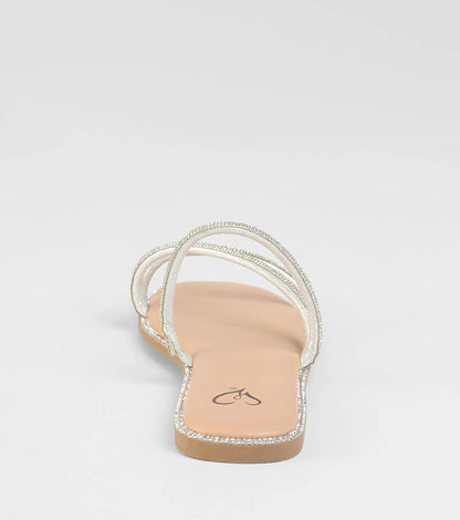 Always Glowing Rhinestone Strap Sandals
