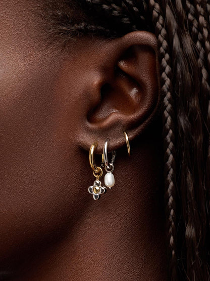 Flower Earrings - Liora Hoops