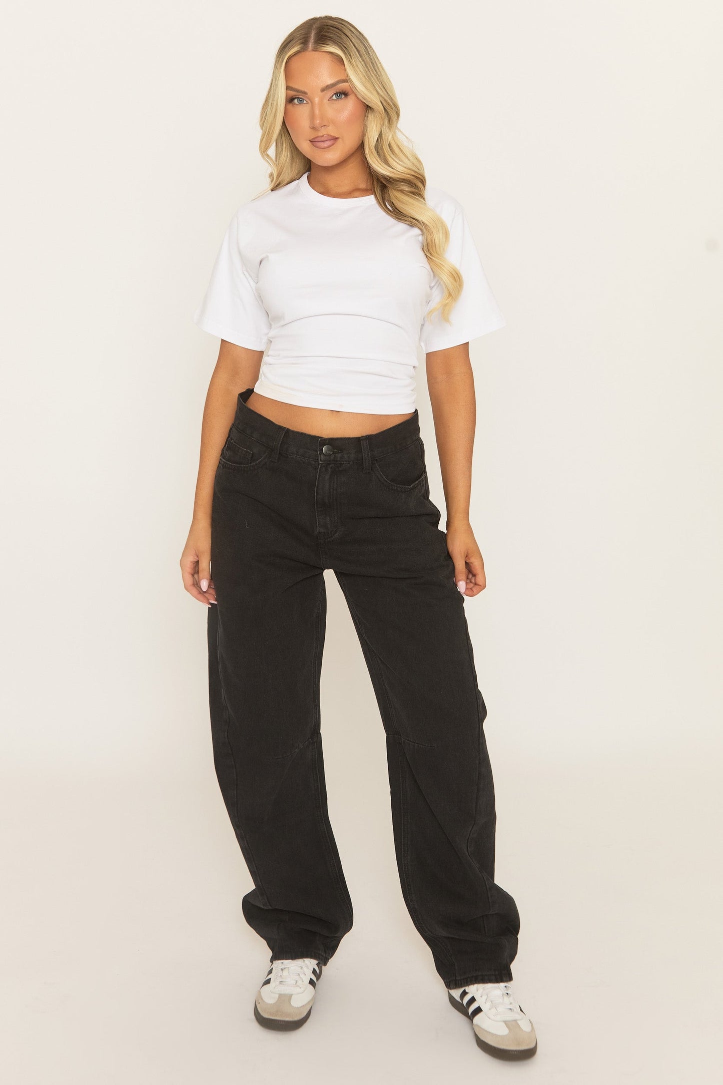 Black Balloon Leg Denim Jeans - Marny