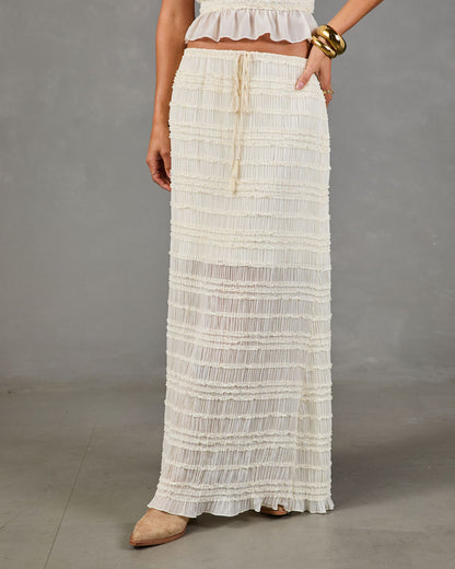 Festival Darling Ruffle Chiffon Maxi Skirt