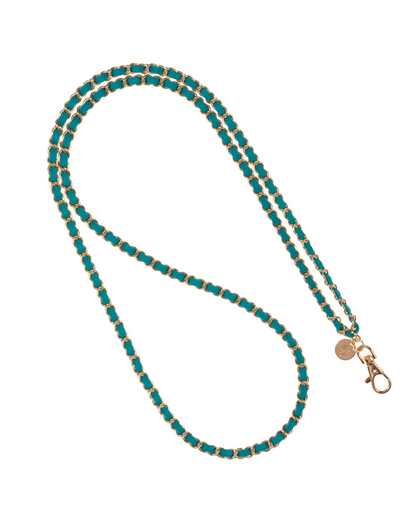 Gold N' Emerald Crossbody Phone Chain