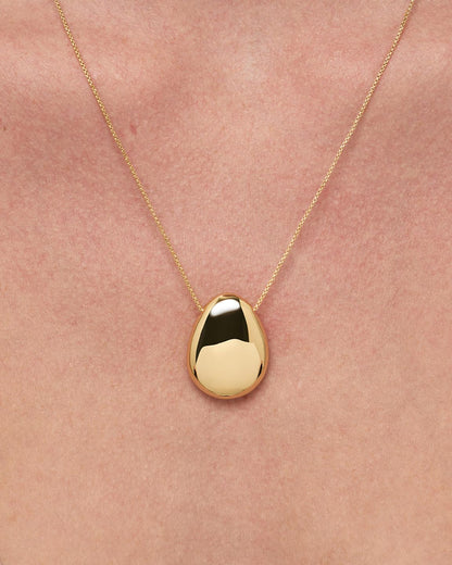 Gold Pendant - Pebble Large