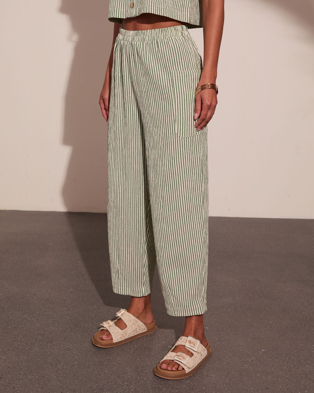 Dockside Days Striped Wide Leg Pants