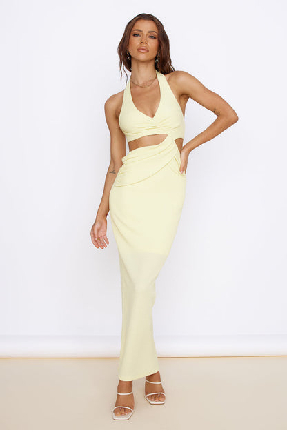 New Found Purpose Maxi Dress Yellow