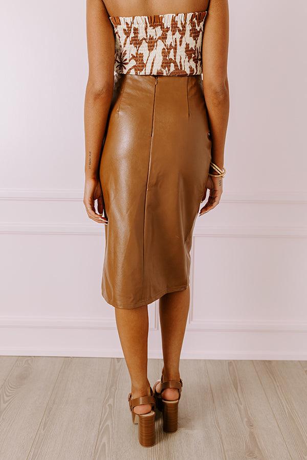 The Glee Faux Leather Skirt