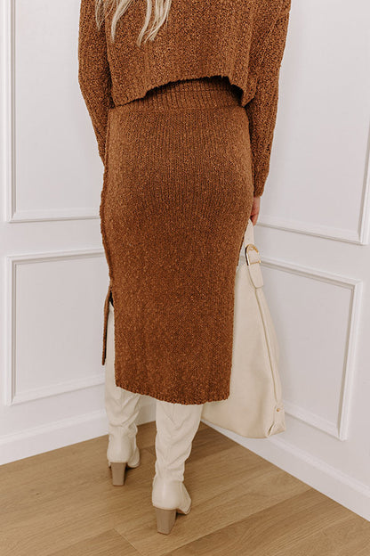 Wine Tasting Knit Sweater Skirt