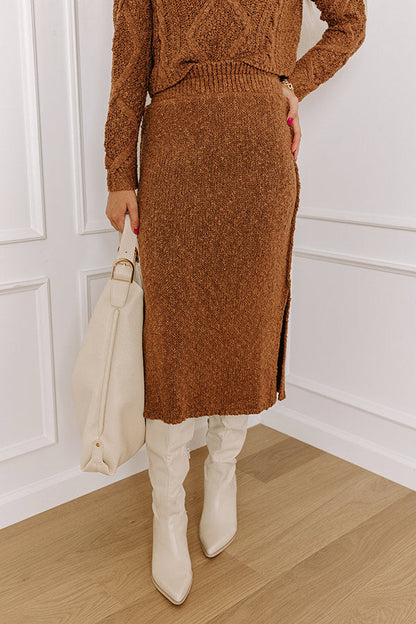 Wine Tasting Knit Sweater Skirt