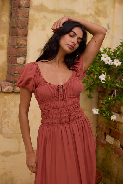Dusk and Dawn Maxi Dress Brown