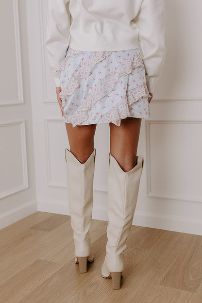 The Willa High Waist Satin Mini Skirt