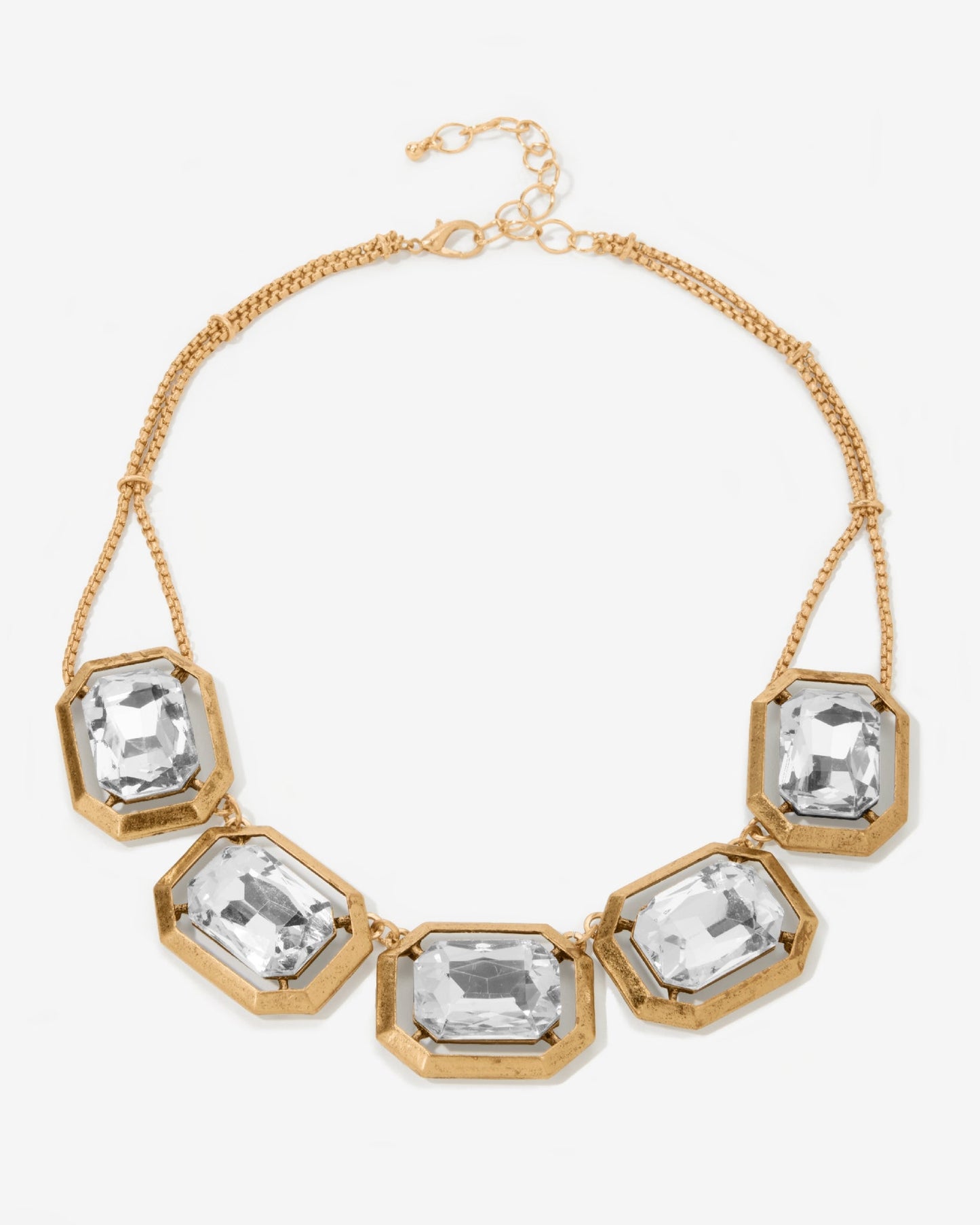 Gem Gold Necklace Brass/Gold