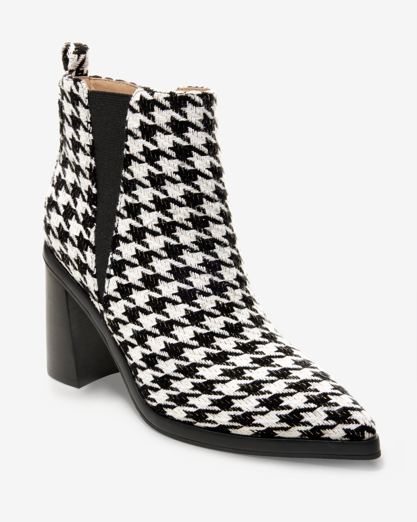Houndstooth Bootie Black/White