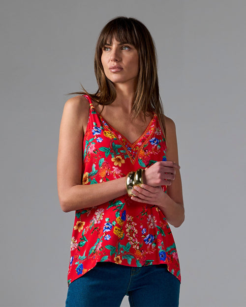 Easy Chic V Neck Blouse Botanical Dreams