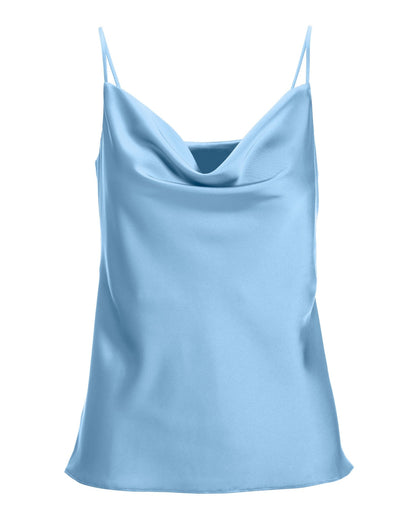 Gia Cowl Neck Charmeuse Cami Peri