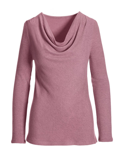 Hacci Cowl Neck Top Pink