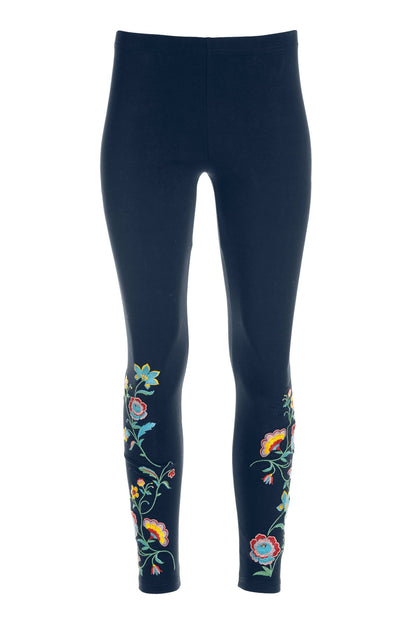 Embroidered Legging Navy