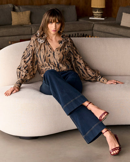 Double-Strap Dress Heel Wine