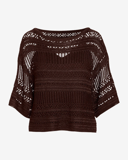 Effortless Crochet Sweater Safari Brown