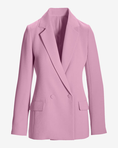 Effortless Drape Blazer Pink Lavender