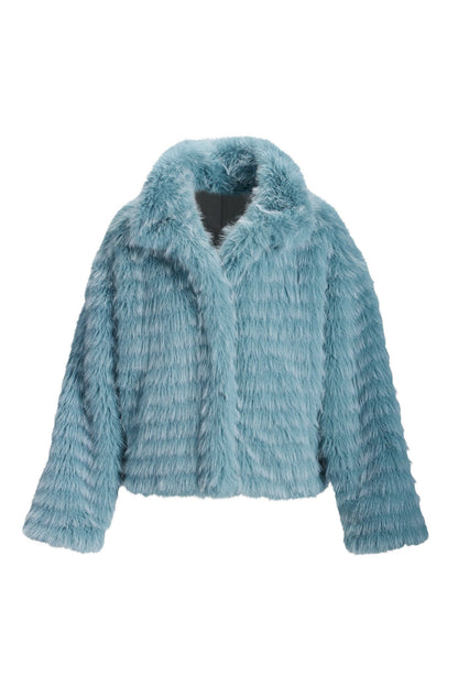 Faux-Fur Blue Ice Jacket Blue Ice
