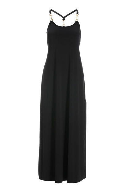 Hardware Detail Maxi Dress Black