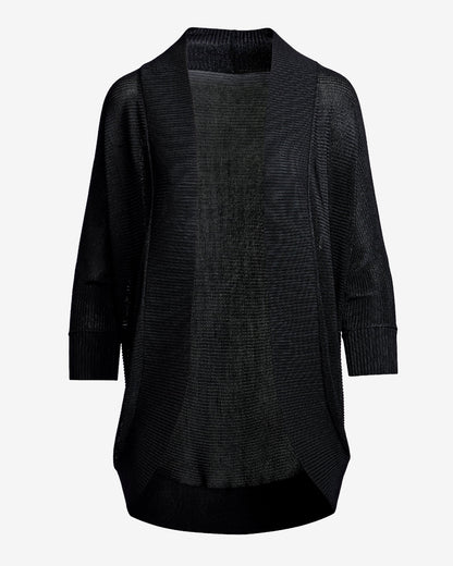 Effortless Cocoon Cardigan Black