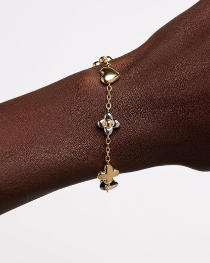 Gold Charm Bracelet - Azura Bracelet