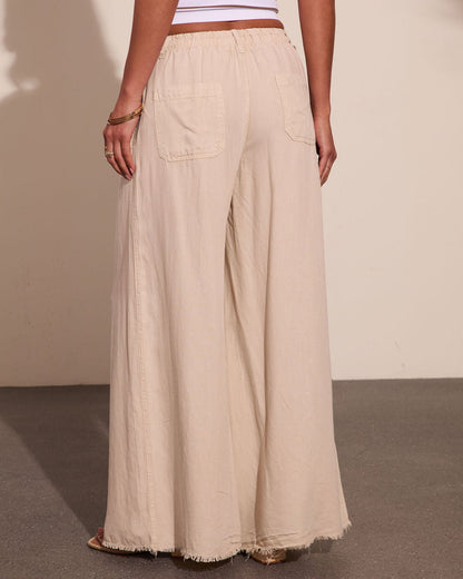Easy Mode Drawstring Wide Leg Pants