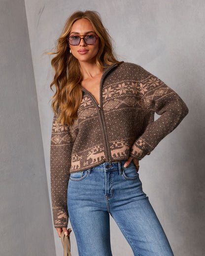 Alpine Snow Novelty Fair Isle Sweater