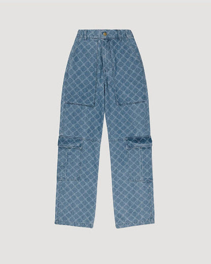 EE Monogram Cargo Jeans