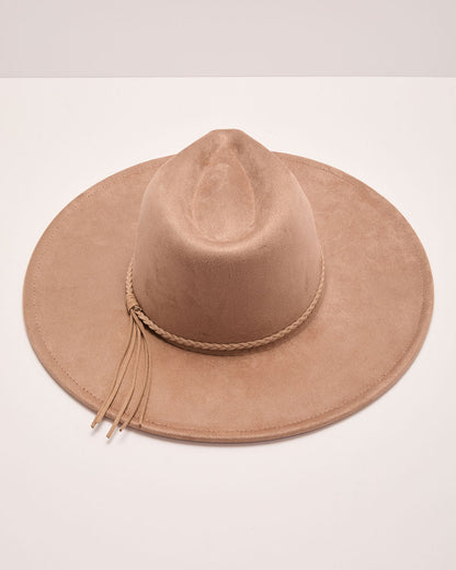 Boho Voltage Faux Suede Western Hat