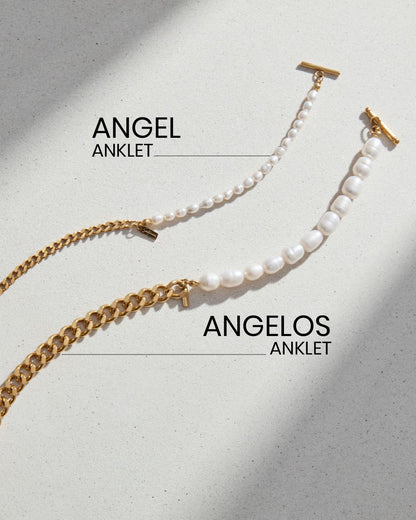 FRESHWATER PEARL ANGEL ANKLET